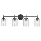 KICHLER 45887BK Winslow 4 Light Vanity Light Black