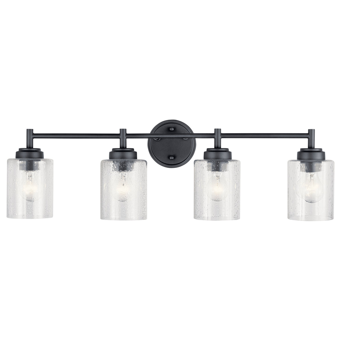 KICHLER 45887BK Winslow 4 Light Vanity Light Black