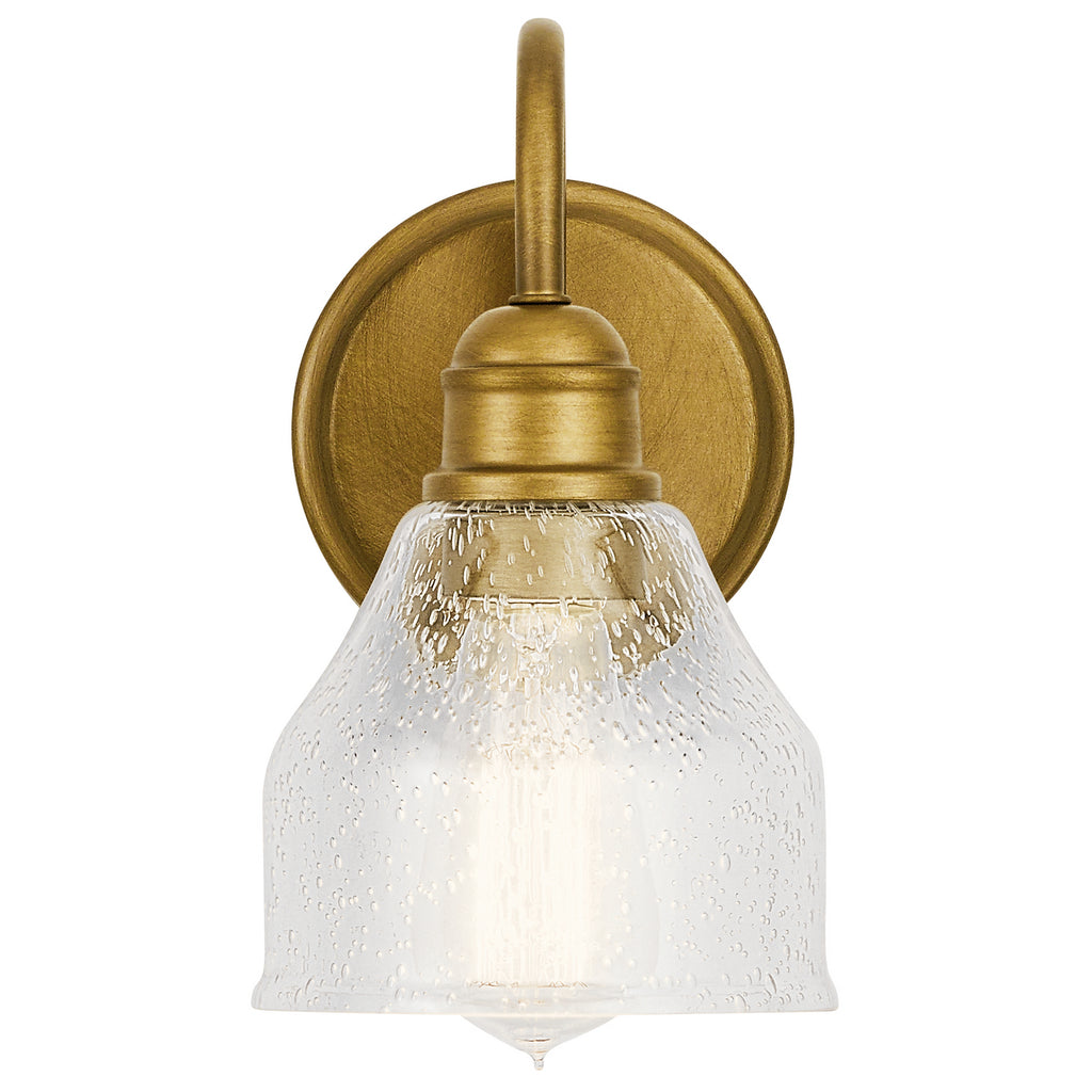 KICHLER 45971NBR Avery 1 Light Wall Sconce Natural Brass