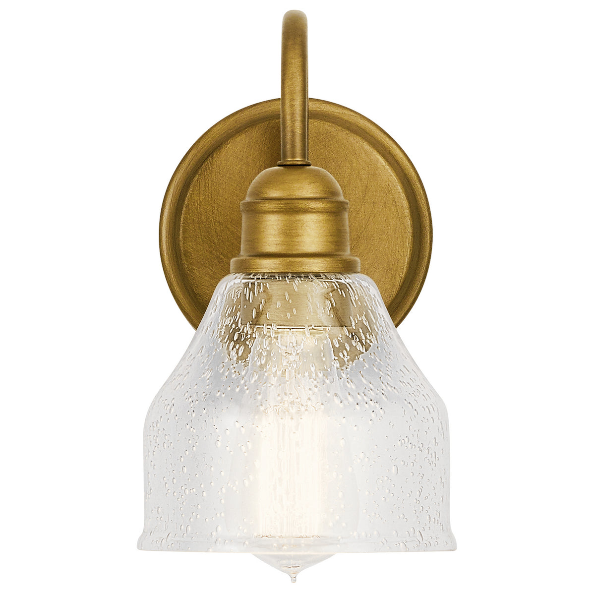 KICHLER 45971NBR Avery 1 Light Wall Sconce Natural Brass