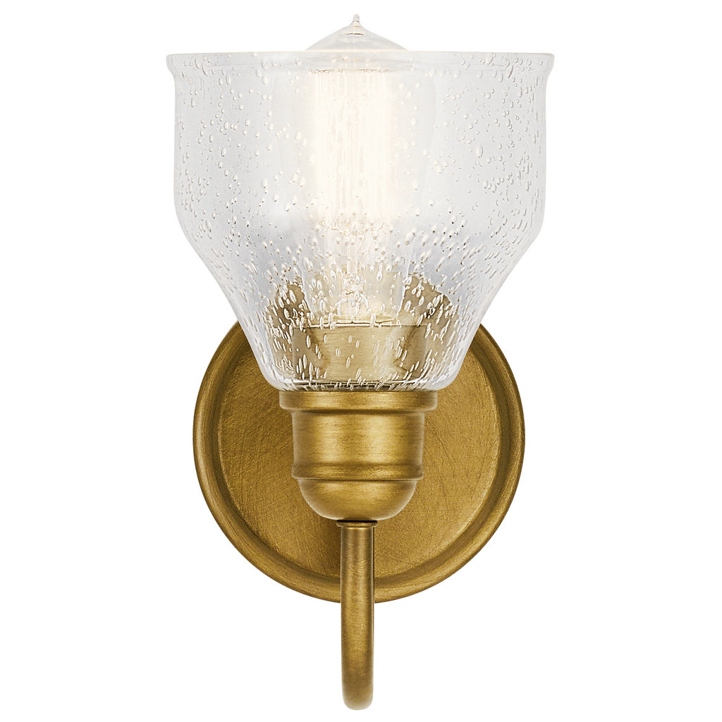 KICHLER 45971NBR Avery 1 Light Wall Sconce Natural Brass