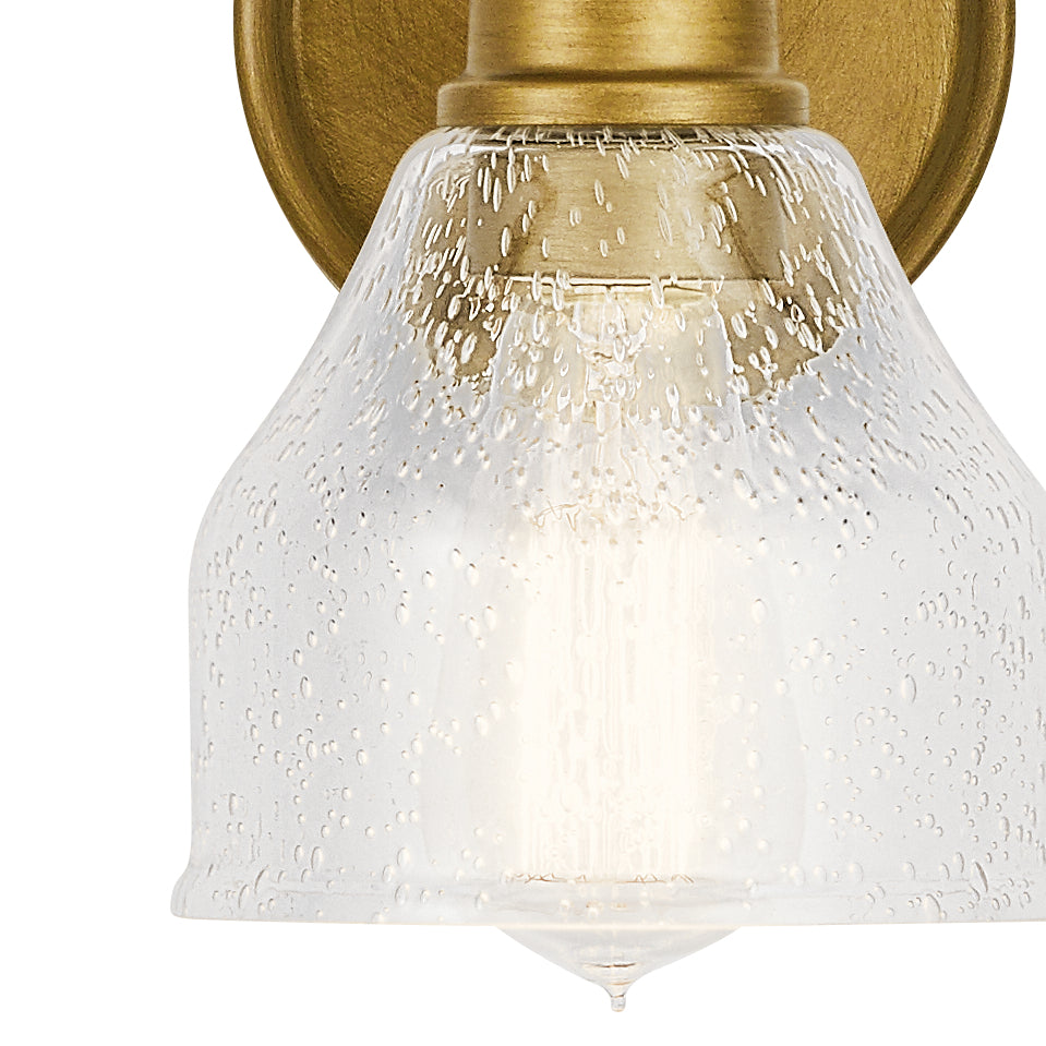 KICHLER 45971NBR Avery 1 Light Wall Sconce Natural Brass