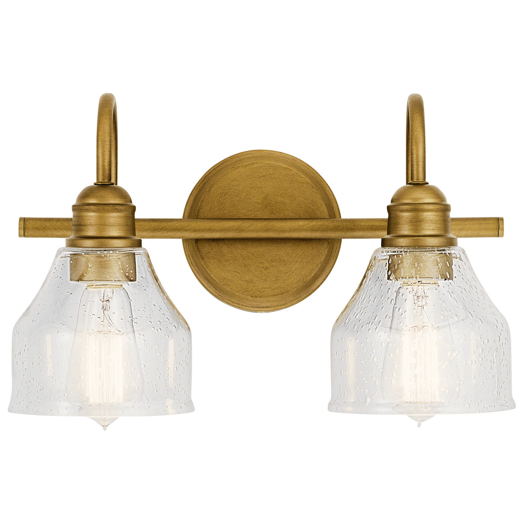 KICHLER 45972NBR Avery 2 Light Vanity Light Natural Brass
