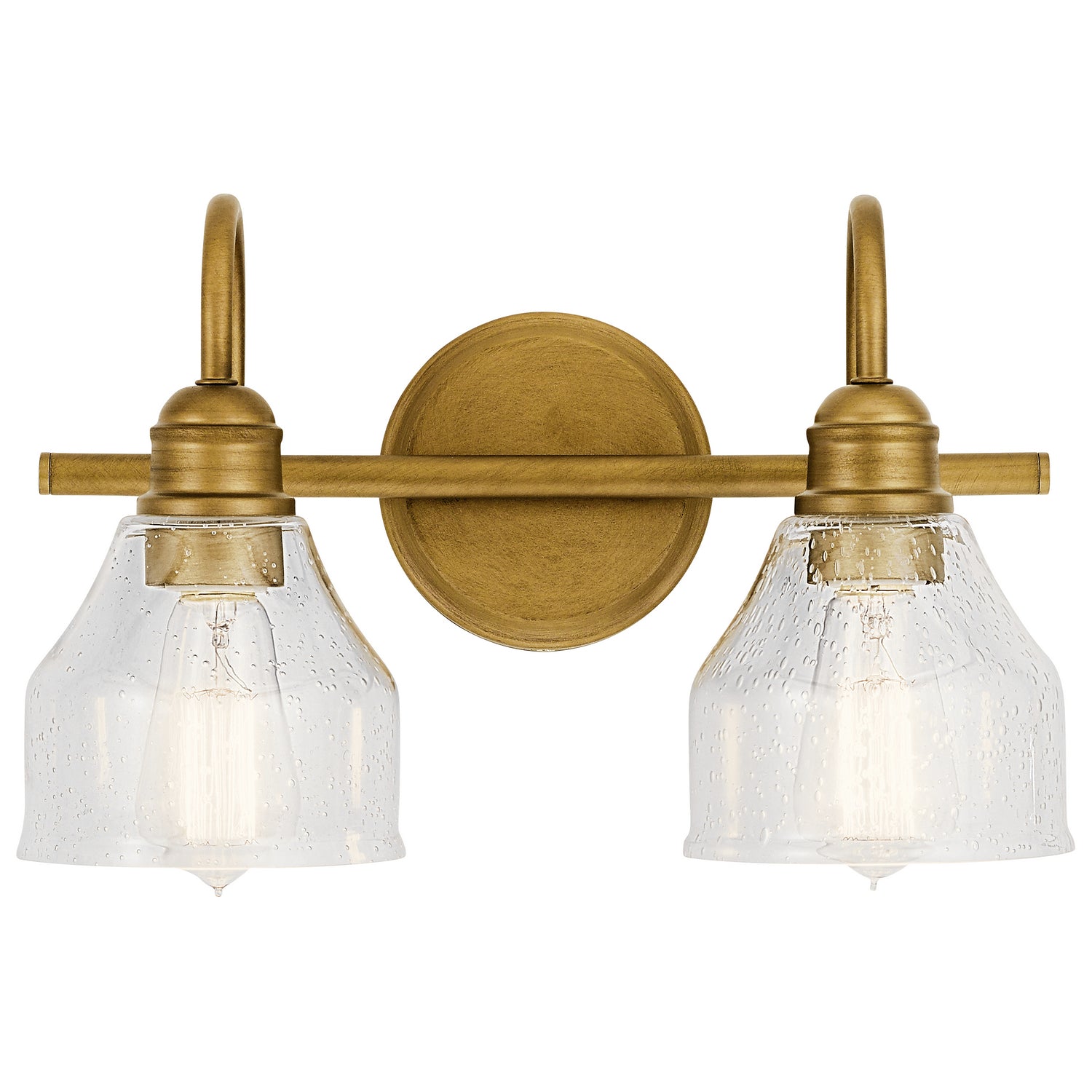 KICHLER 45972NBR Avery 2 Light Vanity Light Natural Brass