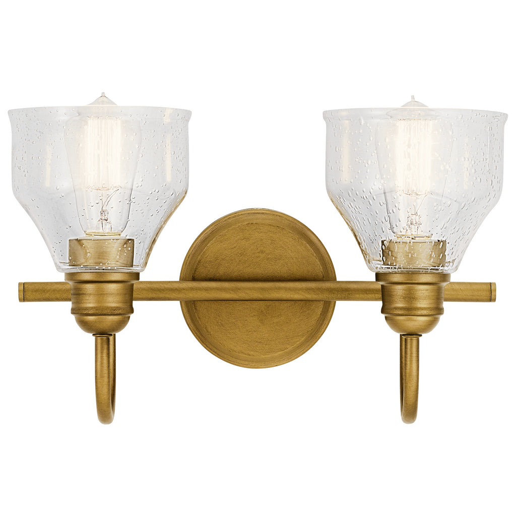 KICHLER 45972NBR Avery 2 Light Vanity Light Natural Brass
