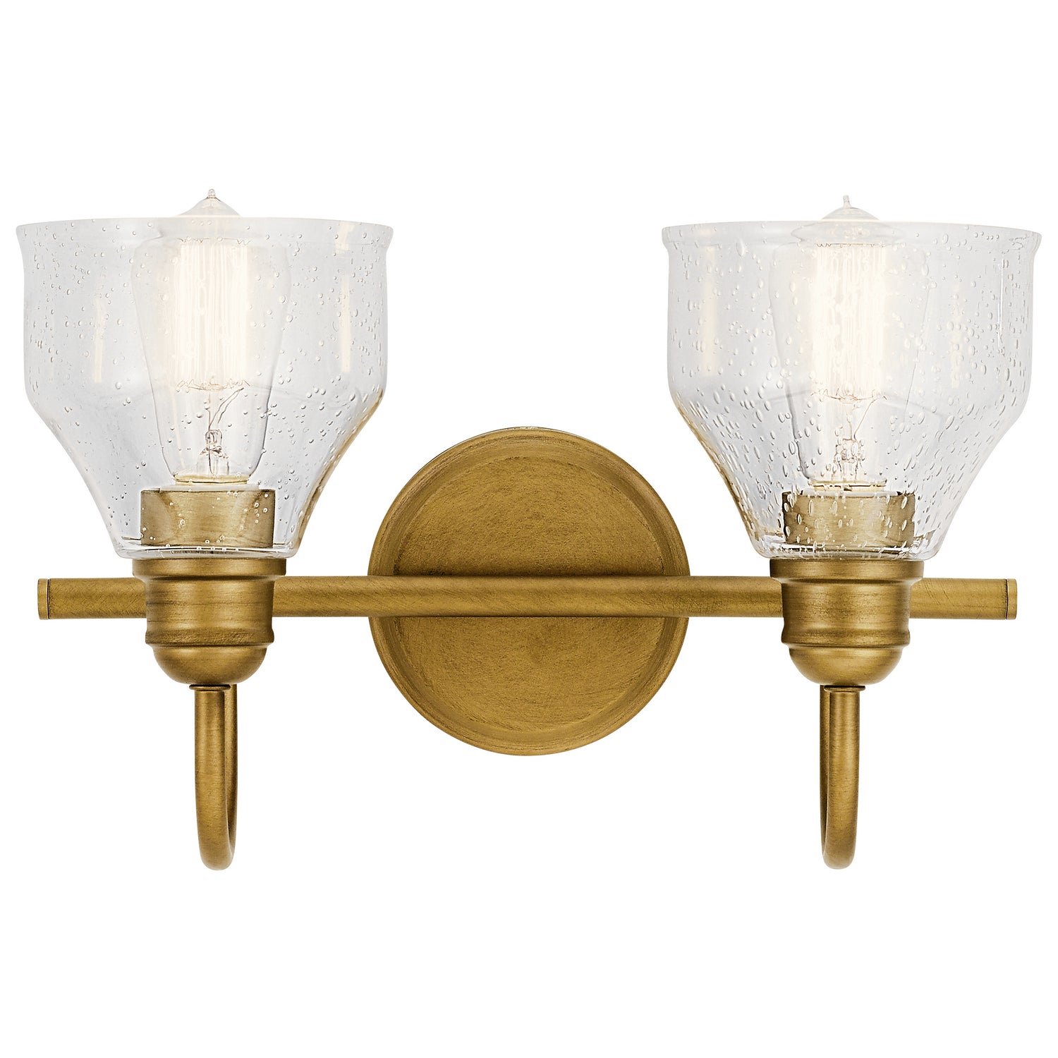 KICHLER 45972NBR Avery 2 Light Vanity Light Natural Brass