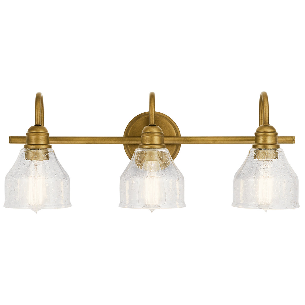 KICHLER 45973NBR Avery 3 Light Vanity Light Natural Brass