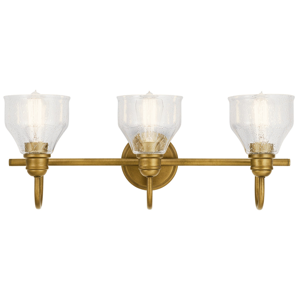 KICHLER 45973NBR Avery 3 Light Vanity Light Natural Brass