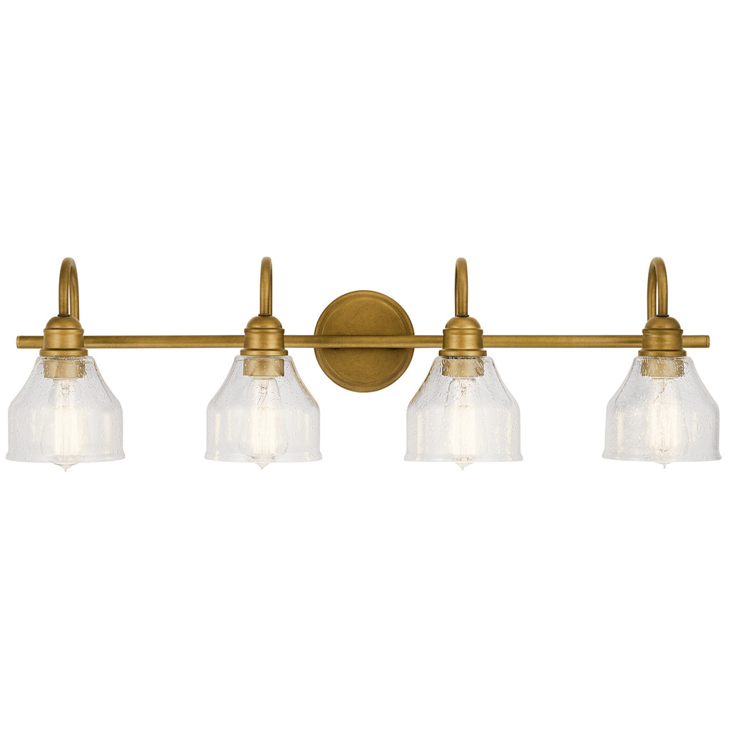 KICHLER 45974NBR Avery 4 Light Vanity Light Natural Brass