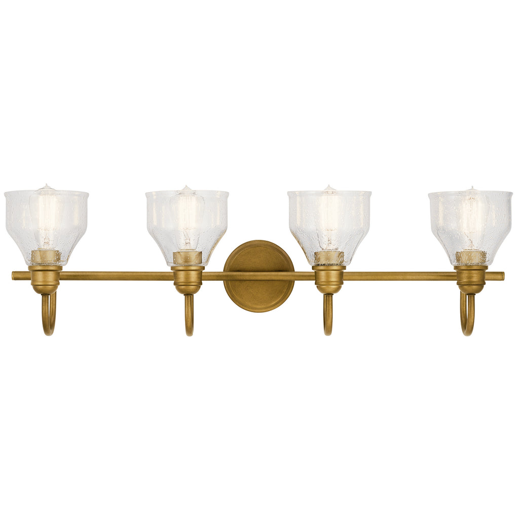 KICHLER 45974NBR Avery 4 Light Vanity Light Natural Brass