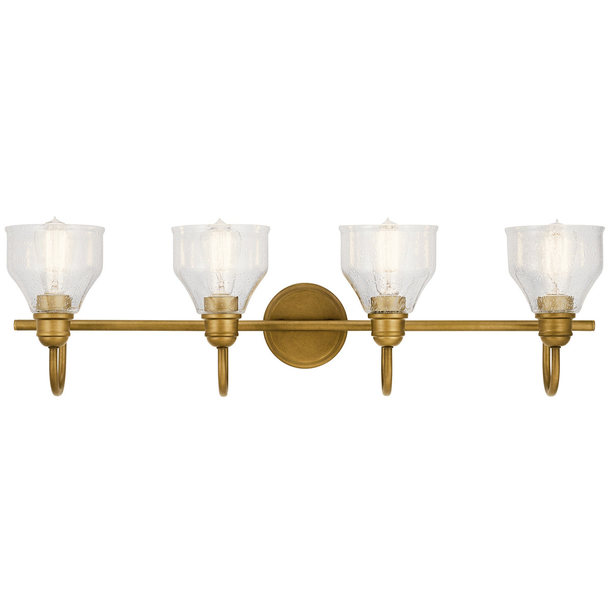KICHLER 45974NBR Avery 4 Light Vanity Light Natural Brass
