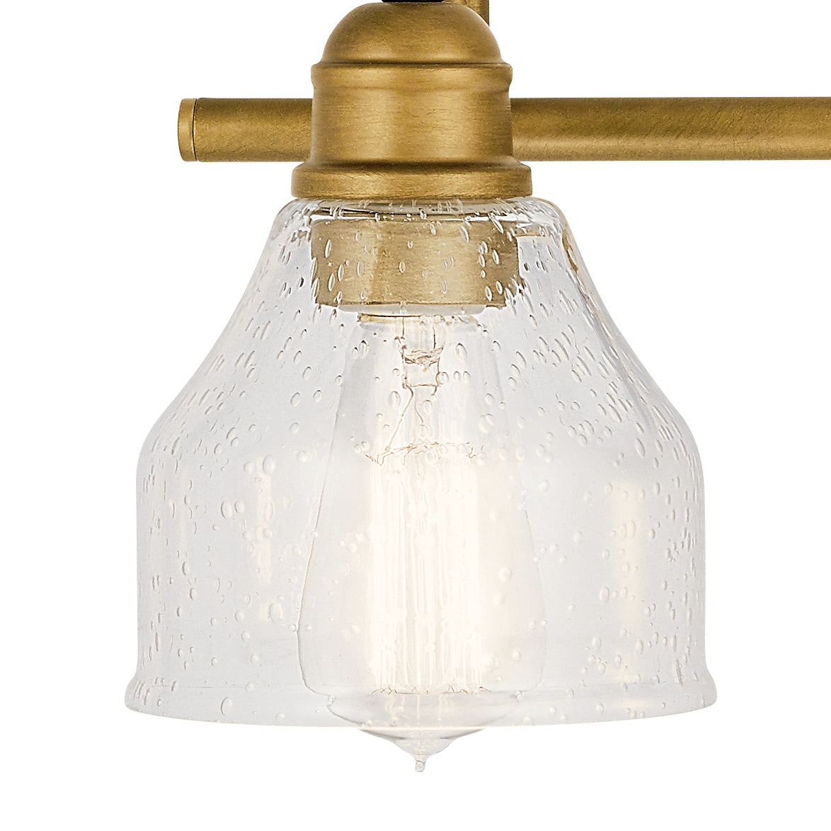 KICHLER 45974NBR Avery 4 Light Vanity Light Natural Brass