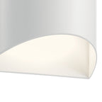 KICHLER 49279WHLED Wesley 2 Light Led Wall Light Architectural White