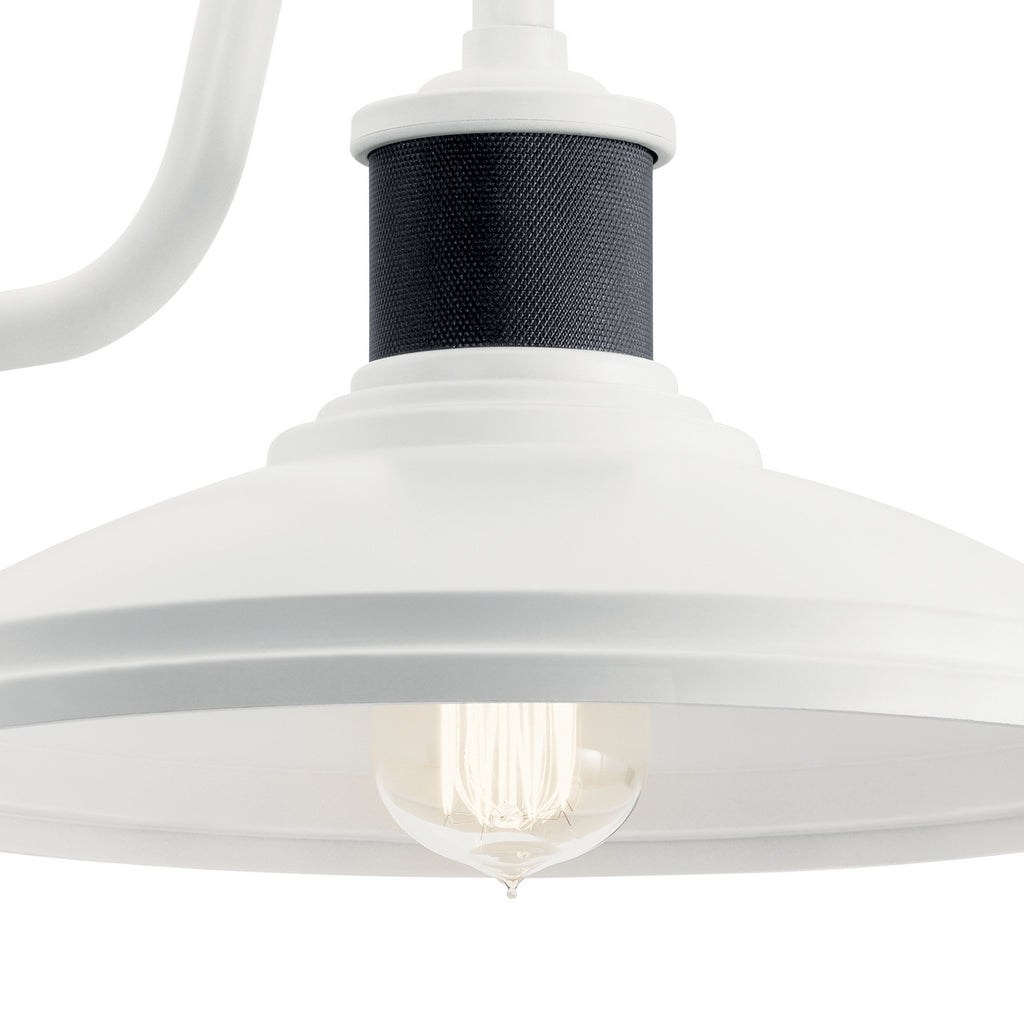KICHLER 49980WH Allenbury 12" 1 Light Wall Light White