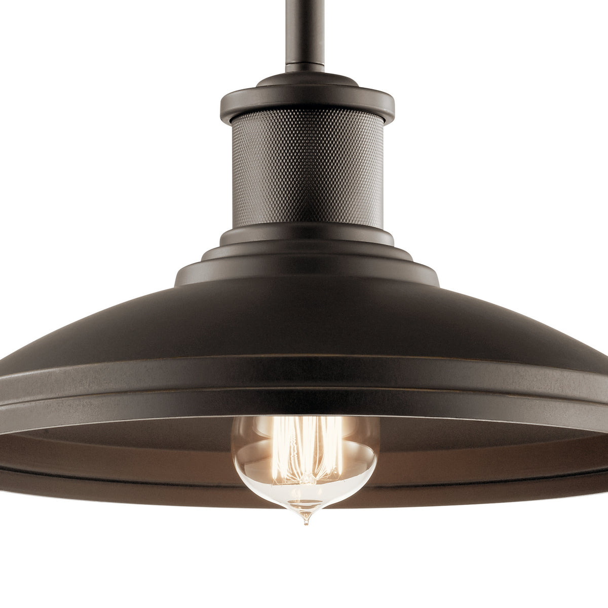 KICHLER 49982OZ Allenbury 1 Light Convertible Pendant Olde Bronze