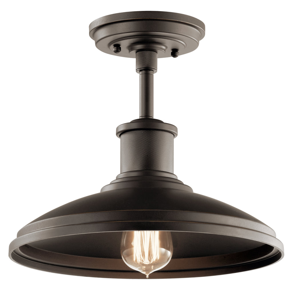 KICHLER 49982OZ Allenbury 1 Light Convertible Pendant Olde Bronze