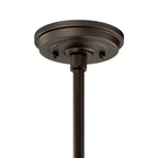 KICHLER 49982OZ Allenbury 1 Light Convertible Pendant Olde Bronze
