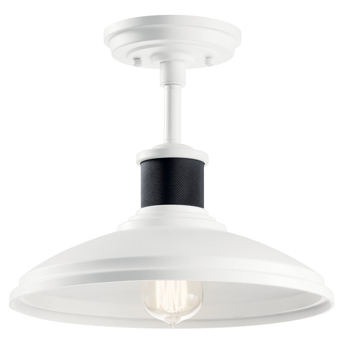 KICHLER 49982WH Allenbury 1 Light Convertible Pendant White