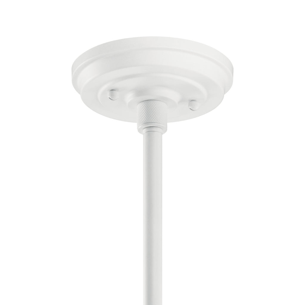 KICHLER 49982WH Allenbury 1 Light Convertible Pendant White