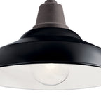 KICHLER 49990BK Pier 12" 1 Light Wall Light Black