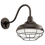 KICHLER 49990OZ Pier 12" 1 Light Wall Light Olde Bronze