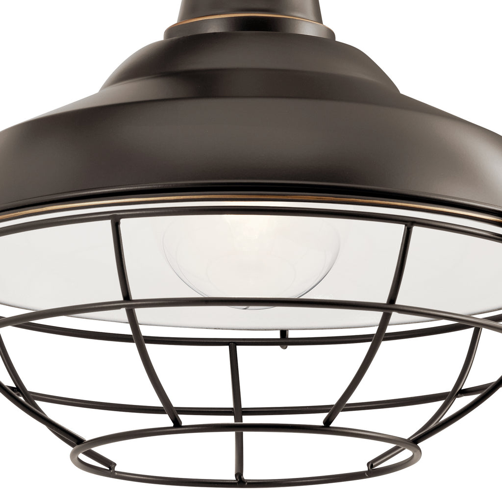 KICHLER 49990OZ Pier 12" 1 Light Wall Light Olde Bronze