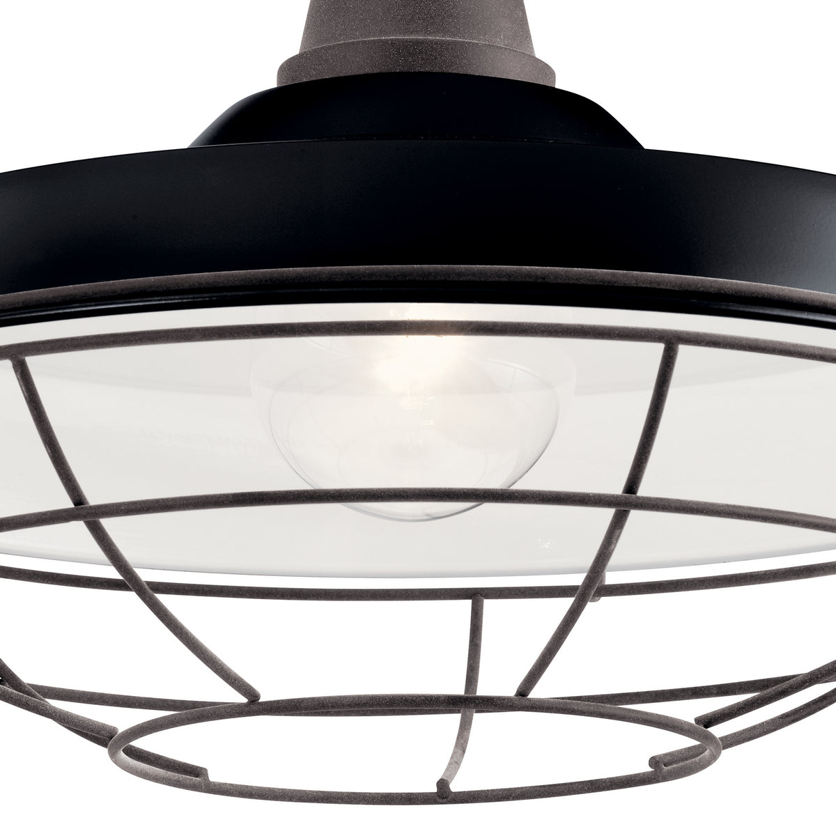 KICHLER 49991BK Pier 16" 1 Light Wall Light Black