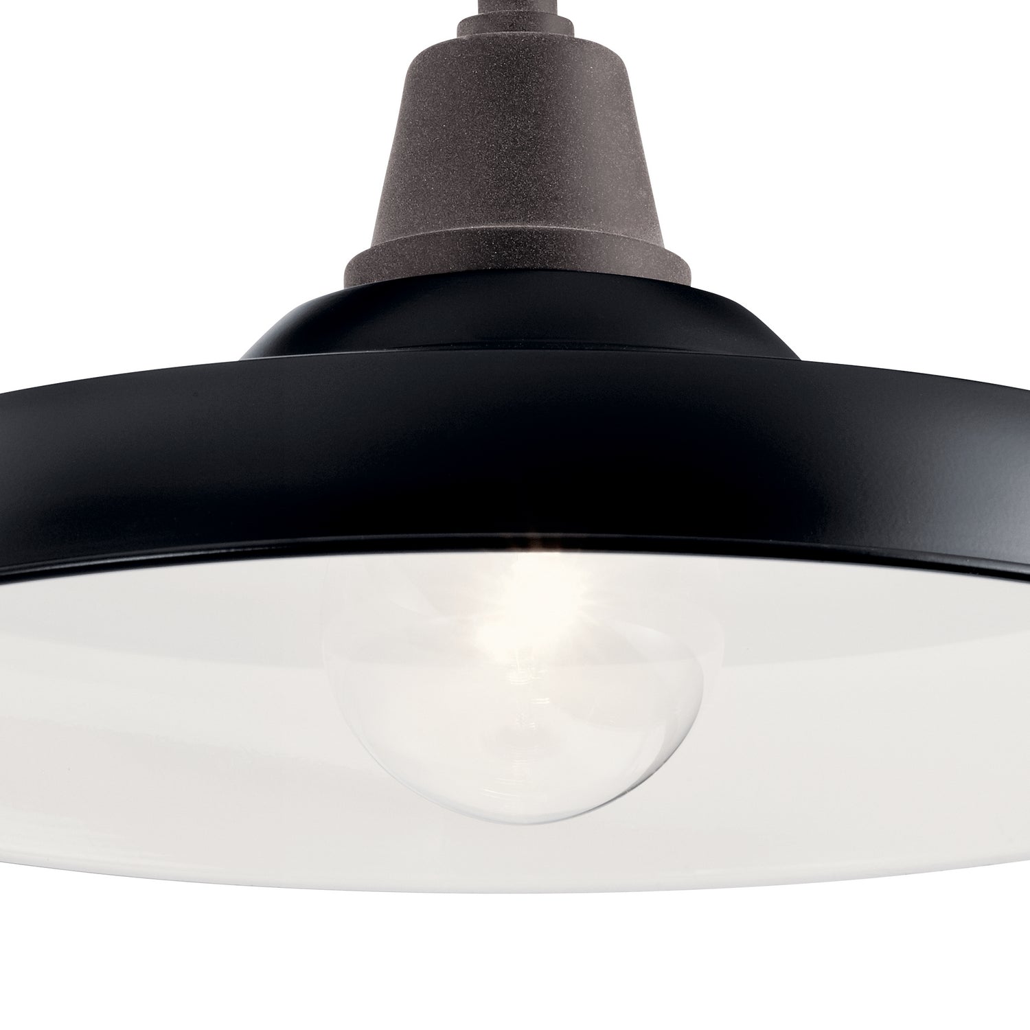 KICHLER 49991BK Pier 16" 1 Light Wall Light Black