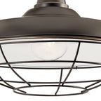 KICHLER 49991OZ Pier 16" 1 Light Wall Light Olde Bronze