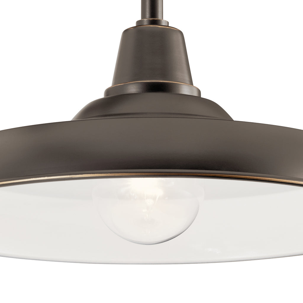 KICHLER 49991OZ Pier 16" 1 Light Wall Light Olde Bronze