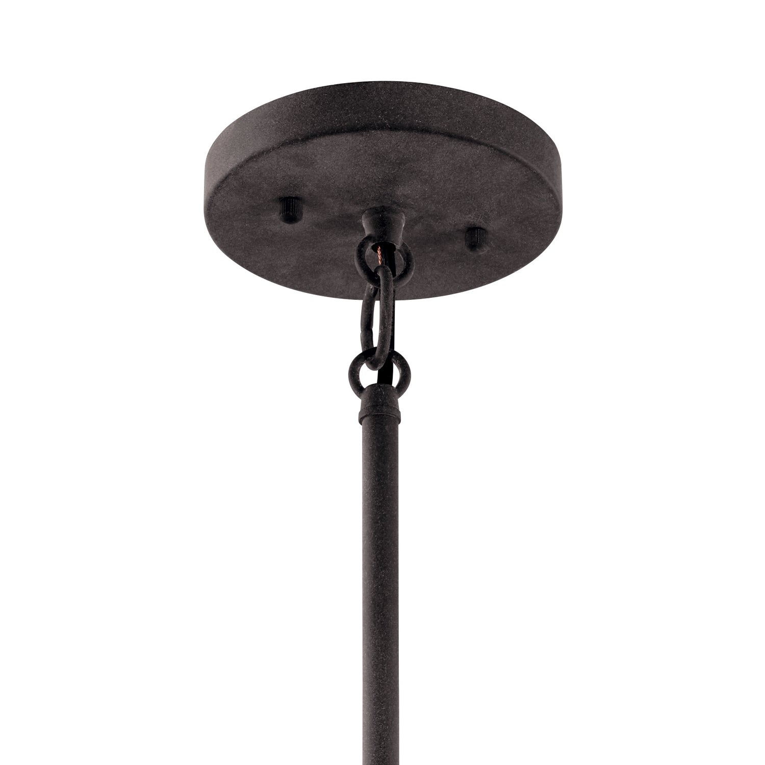 KICHLER 49992BK Pier 1 Light 12" Convertible Pendant Black