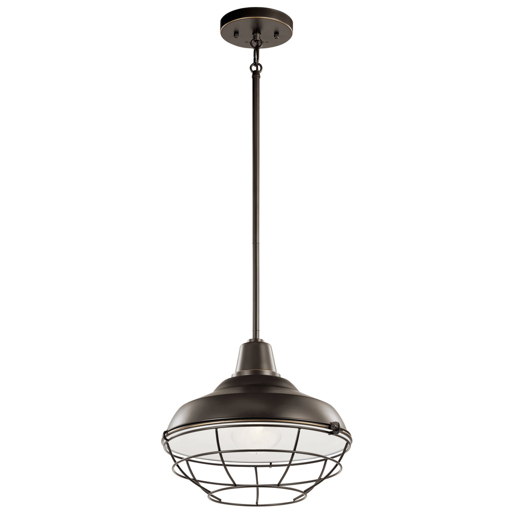 KICHLER 49992OZ Pier 1 Light 12" Convertible Pendant Olde Bronze