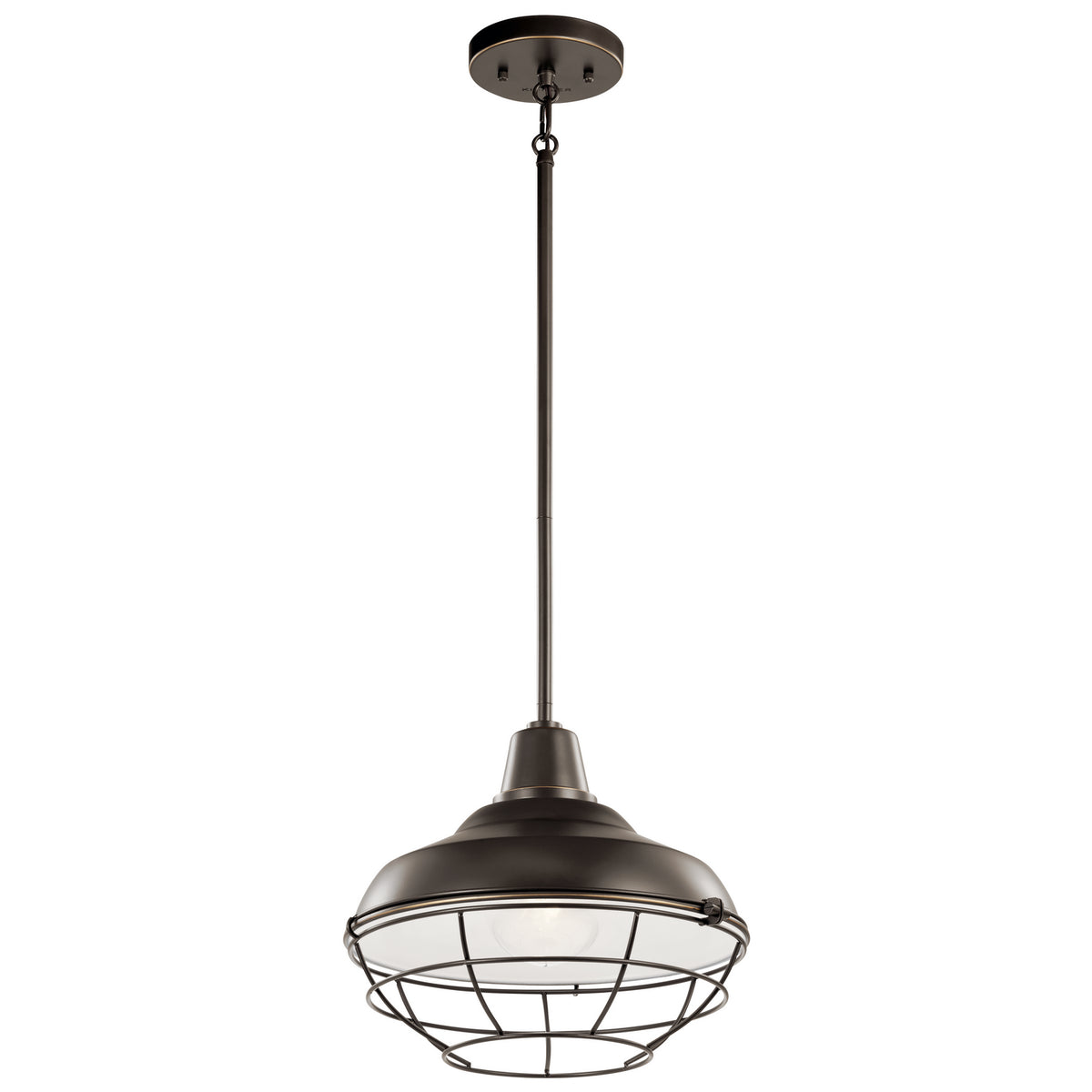 KICHLER 49992OZ Pier 1 Light 12" Convertible Pendant Olde Bronze
