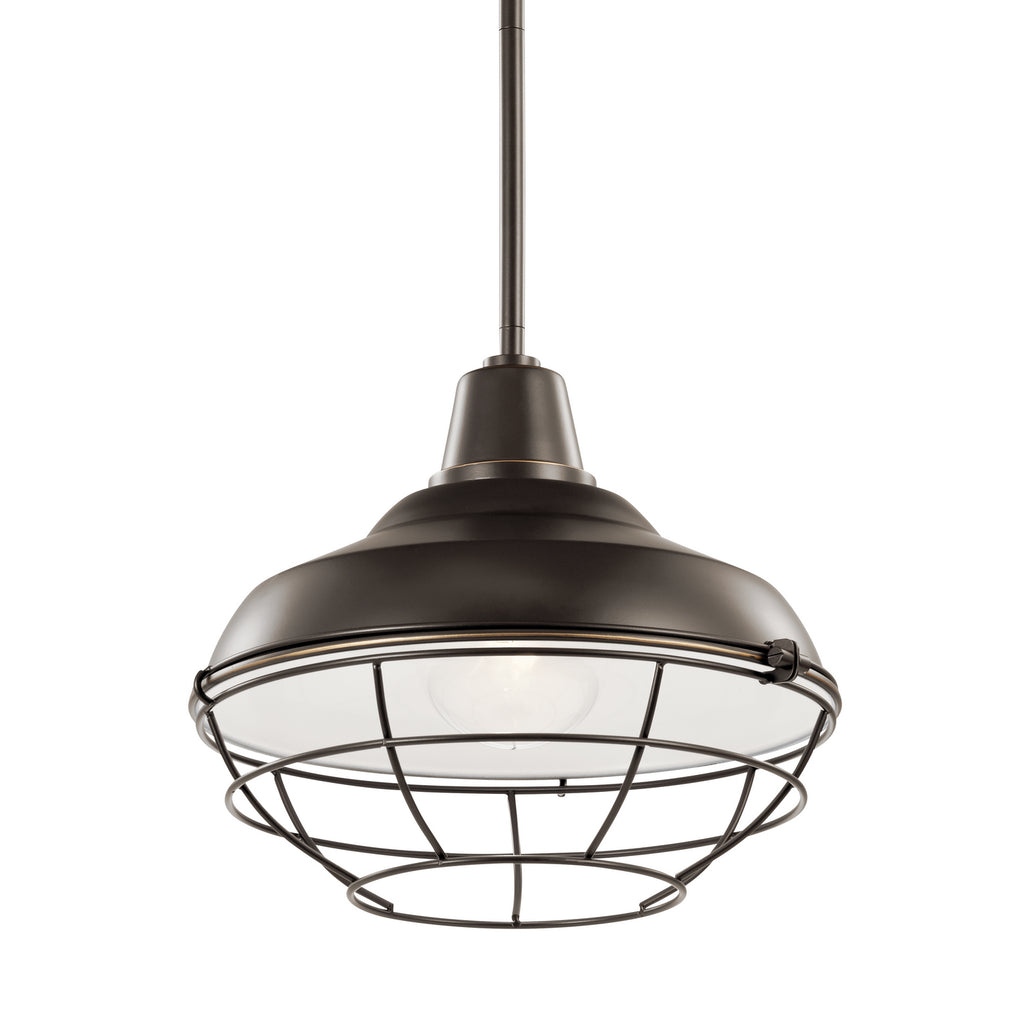 KICHLER 49992OZ Pier 1 Light 12" Convertible Pendant Olde Bronze