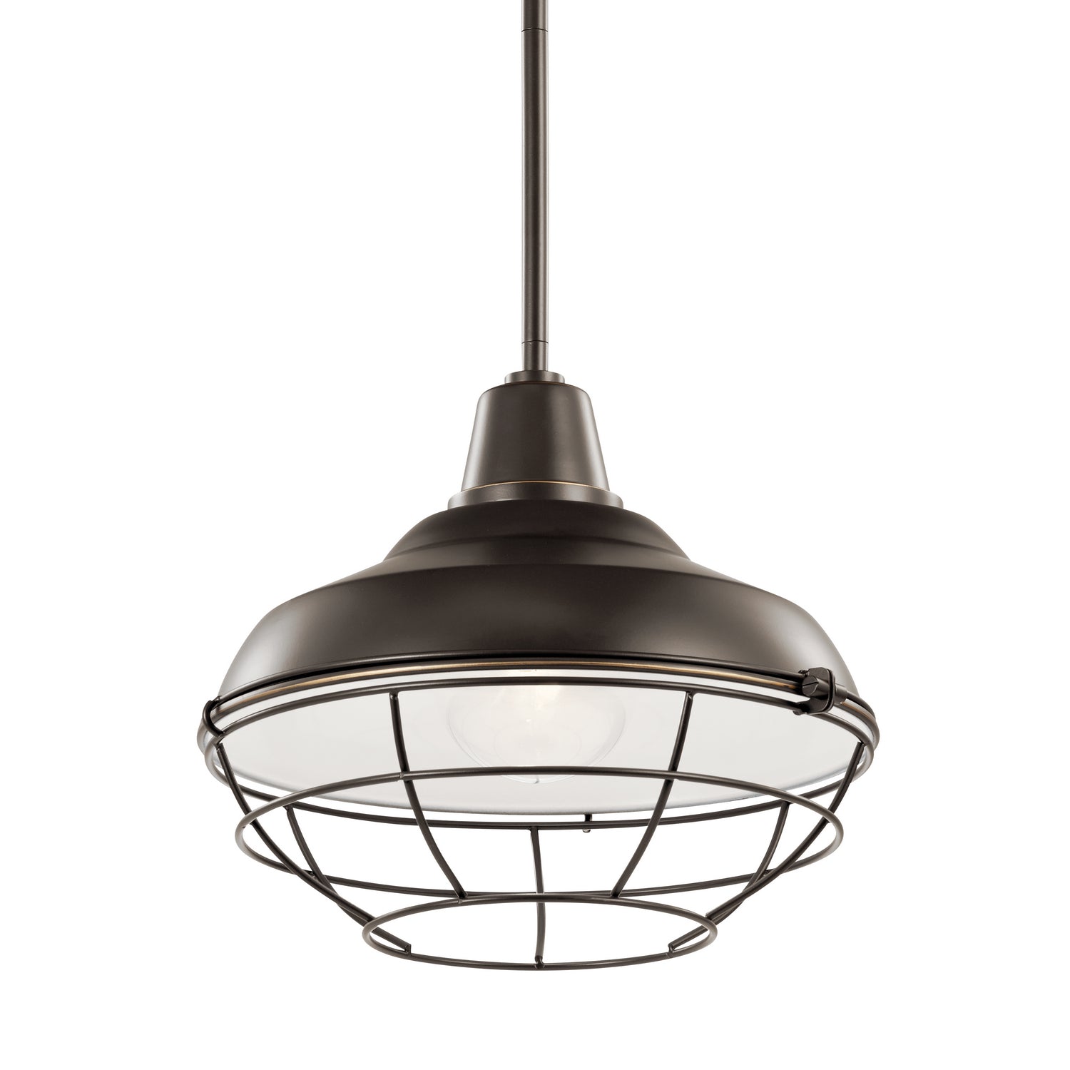 KICHLER 49992OZ Pier 1 Light 12" Convertible Pendant Olde Bronze