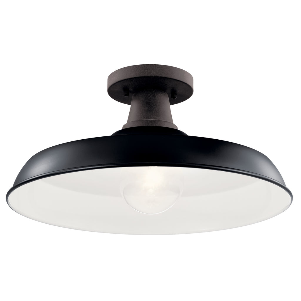 KICHLER 49993BK Pier 1 Light 16" Convertible Pendant Black