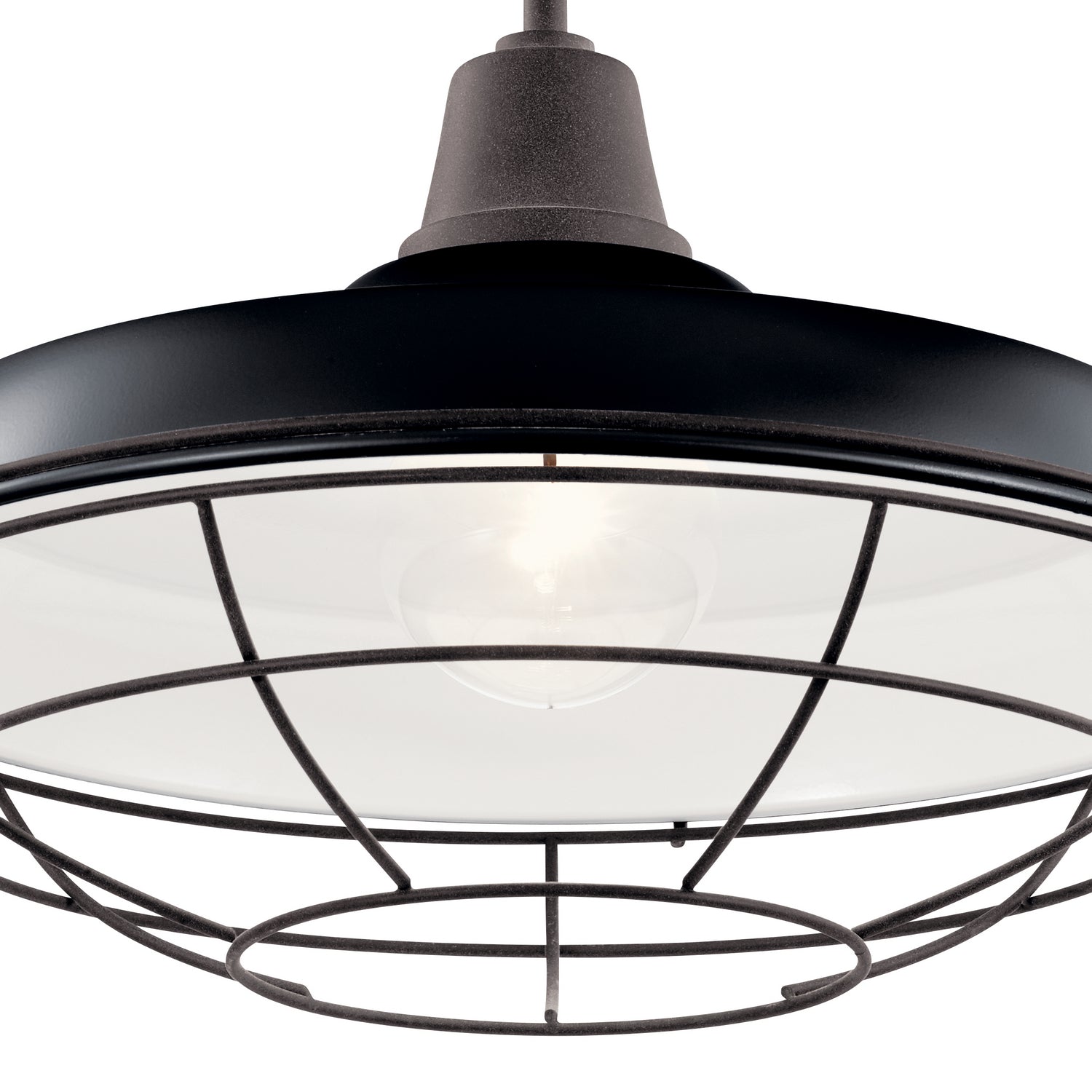 KICHLER 49993BK Pier 1 Light 16" Convertible Pendant Black
