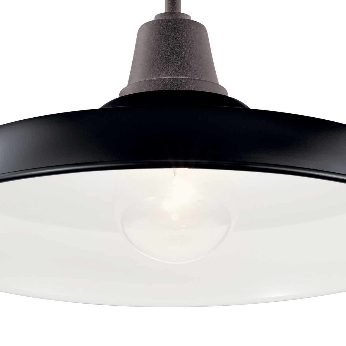 KICHLER 49993BK Pier 1 Light 16" Convertible Pendant Black