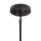 KICHLER 49993BK Pier 1 Light 16" Convertible Pendant Black