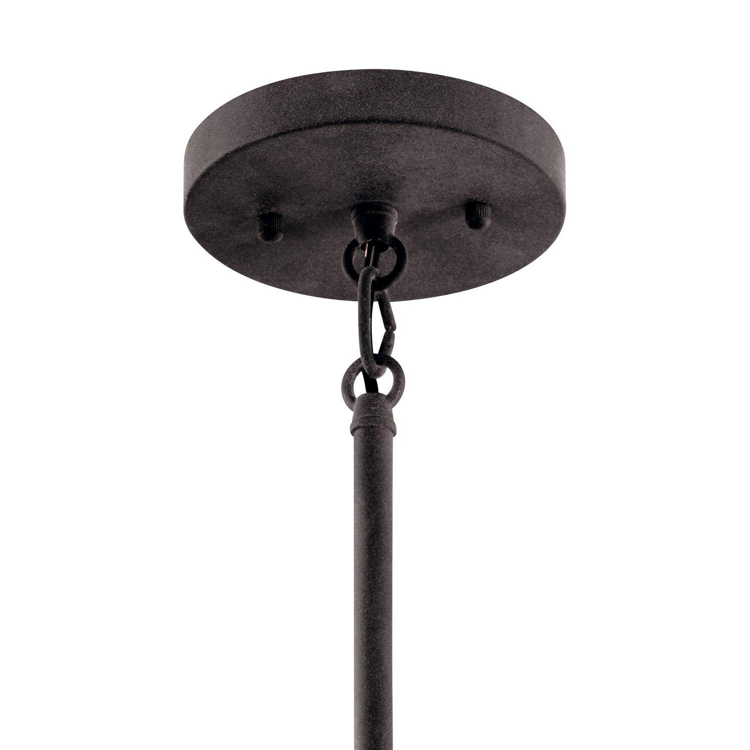 KICHLER 49993BK Pier 1 Light 16" Convertible Pendant Black