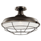 KICHLER 49993OZ Pier 1 Light 16" Convertible Pendant Olde Bronze