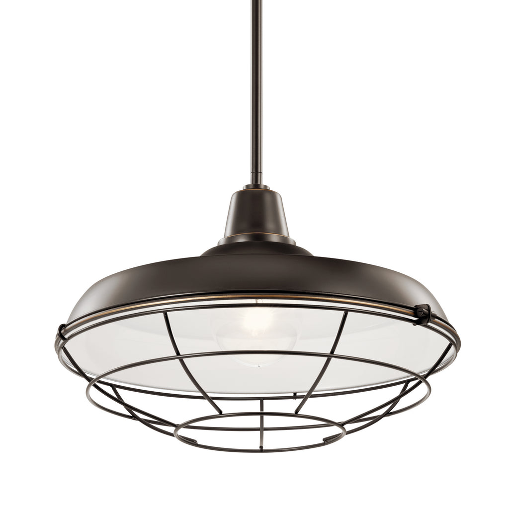 KICHLER 49993OZ Pier 1 Light 16" Convertible Pendant Olde Bronze