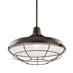 KICHLER 49993OZ Pier 1 Light 16" Convertible Pendant Olde Bronze