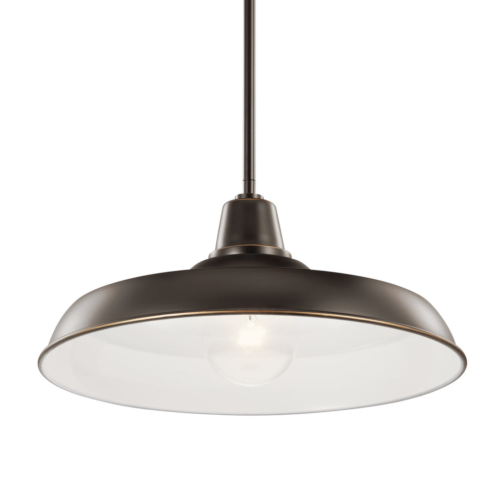 KICHLER 49993OZ Pier 1 Light 16" Convertible Pendant Olde Bronze