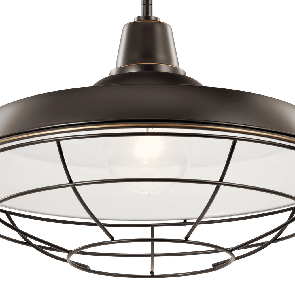 KICHLER 49993OZ Pier 1 Light 16" Convertible Pendant Olde Bronze