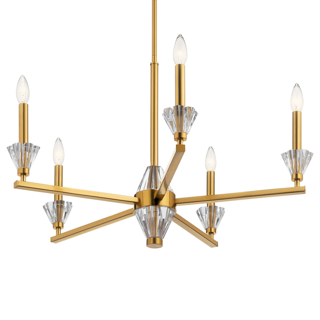 KICHLER 52001FXG Calyssa Five Light Chandelier Fox Gold