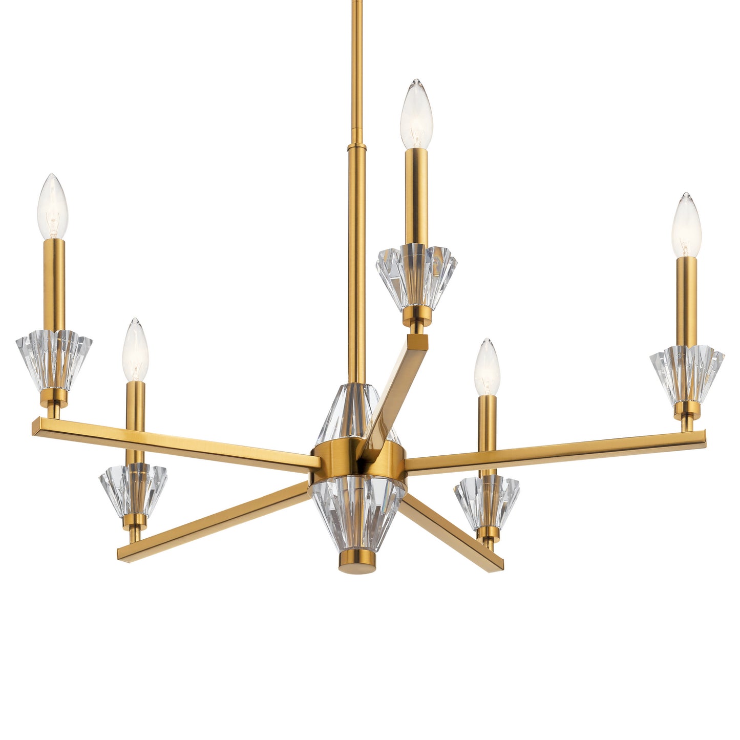 KICHLER 52001FXG Calyssa Five Light Chandelier Fox Gold