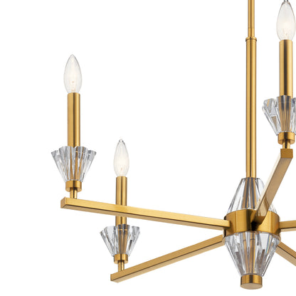 KICHLER 52001FXG Calyssa Five Light Chandelier Fox Gold