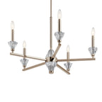 KICHLER 52001PN Calyssa Five Light Chandelier Polished Nickel