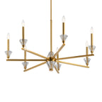 KICHLER 52002FXG Calyssa Seven Light Chandelier Fox Gold